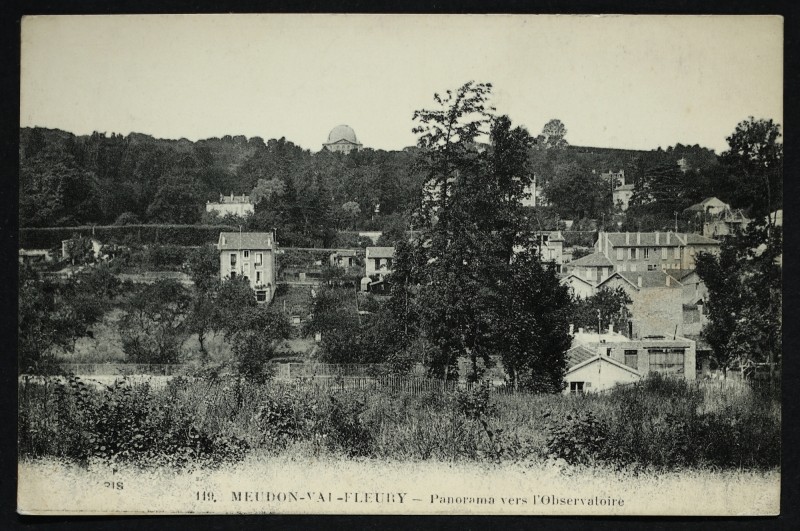 Carte postale ancienne Meudon-Val-Fleury - Panorama vers l'Observatoire à Meudon