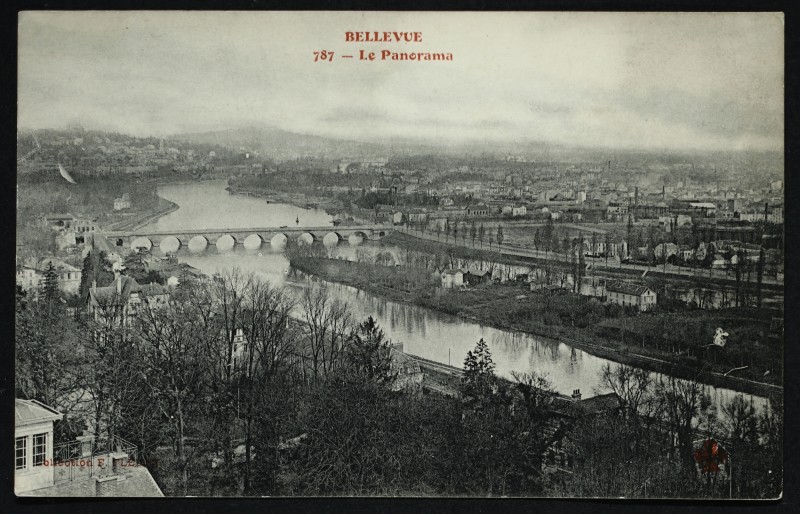Carte postale ancienne Bellevue - Le Panorama à Meudon