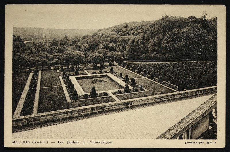 Carte postale ancienne Les Jardins de l'Observatoire à Meudon