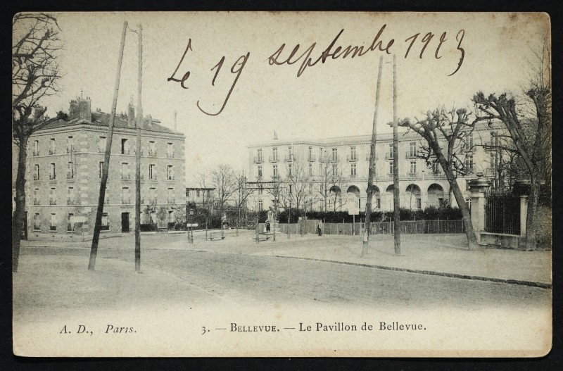 Carte postale ancienne Bellevue - Le Pavillon de Bellevue à Meudon