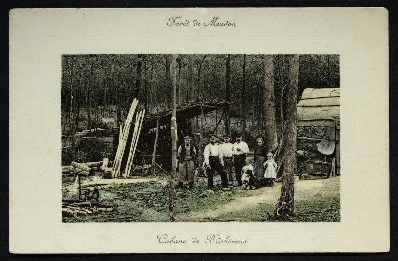 Carte postale ancienne Cabane de Bûcherons à Meudon