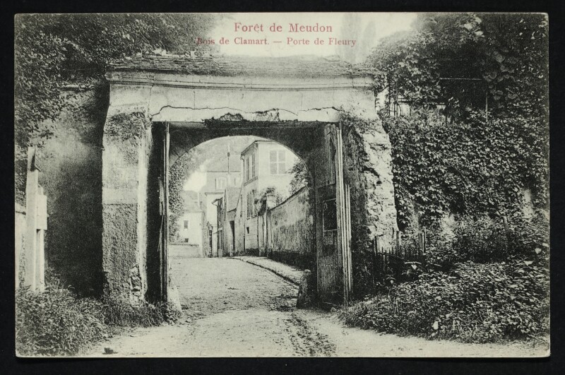 Carte postale ancienne Forêt de Meudon - Bois de Clamart - porte de Fleury à Meudon