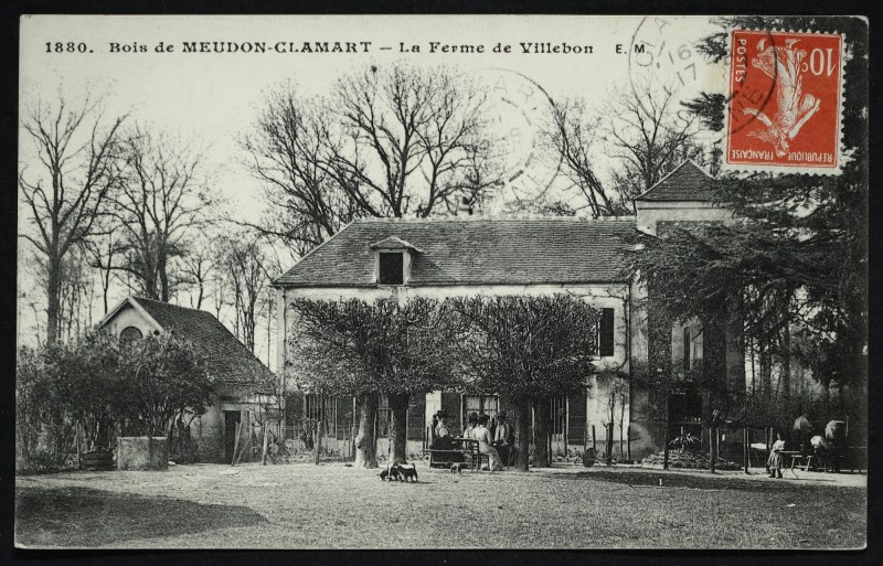 Carte postale ancienne Bois de Meudon-Clamart - La Ferme de Villebon à Meudon