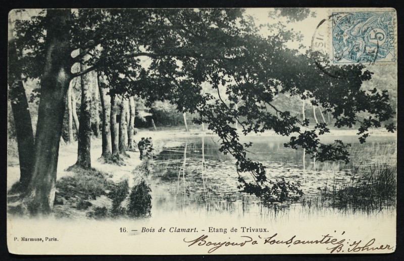 Carte postale ancienne Etang de Trivaux à Meudon