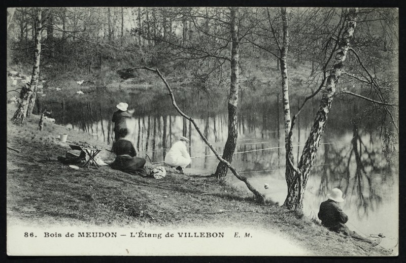 Carte postale ancienne Bois de Meudon-Clamart - L'Etang de villebon à Meudon