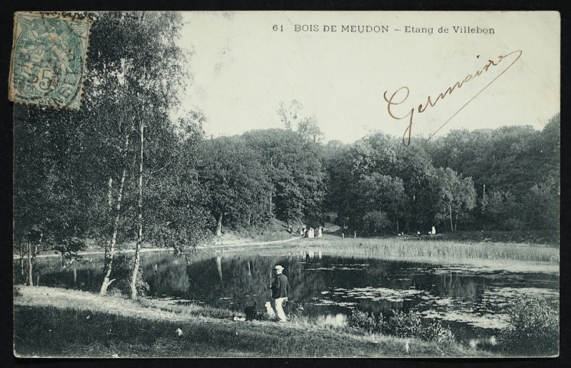 Carte postale ancienne Bois de Meudon - Etang de Villebon à Meudon