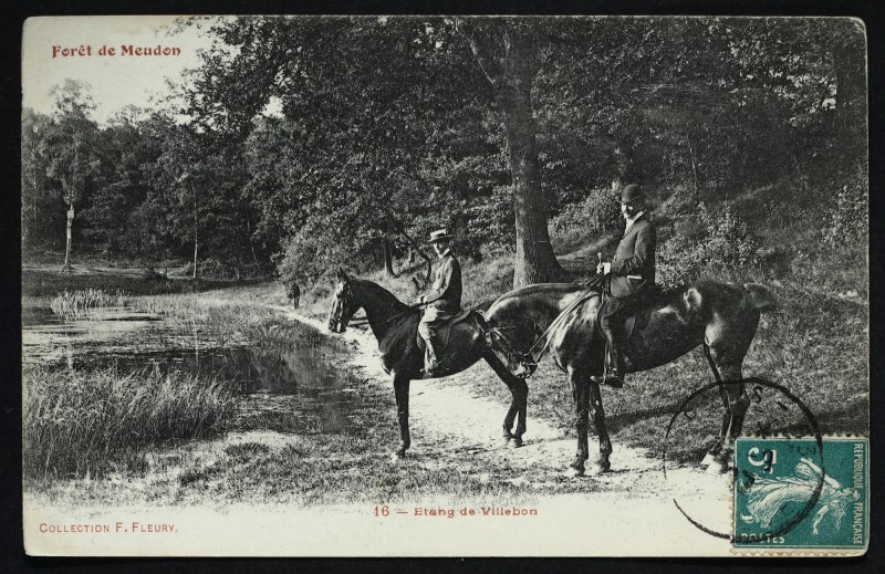 Carte postale ancienne Forêt de Meudon - Etang de Villebon à Meudon
