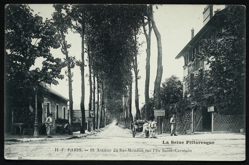 Carte postale ancienne 19 Avenue du Bas-Meudon sur l'Ile Saint-Germain à Issy-les-Moulineaux