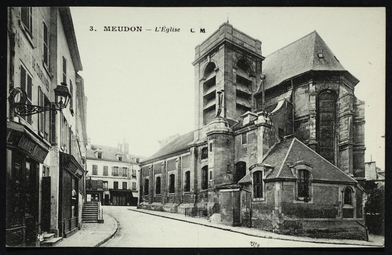 Carte postale ancienne L'Eglise à Meudon