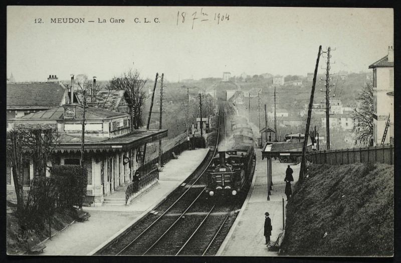 Carte postale ancienne La Gare à Meudon
