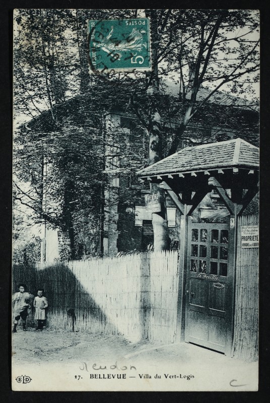 Carte postale ancienne Villa du Vert-Logis à Sèvres