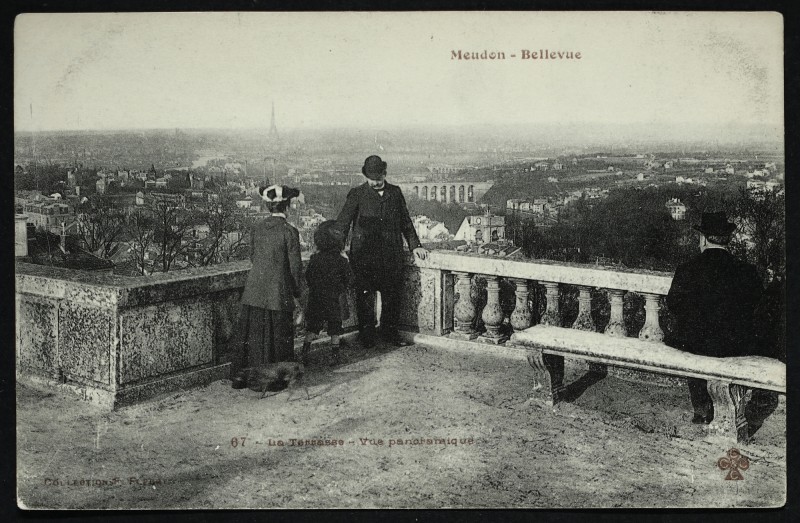 Carte postale ancienne La Terrasse, Vue panoramique à Meudon