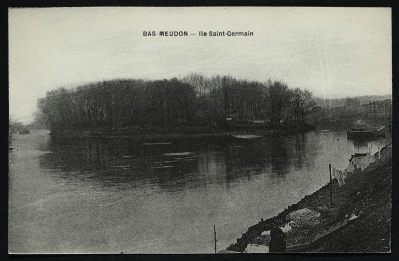 Carte postale ancienne Ile Saint-Germain à Meudon