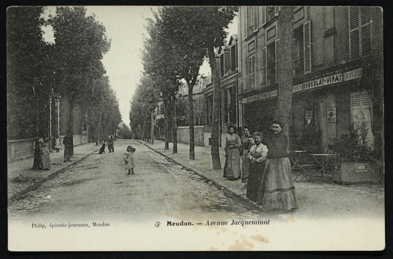 Carte postale ancienne Avenue Jacqueminot à Meudon