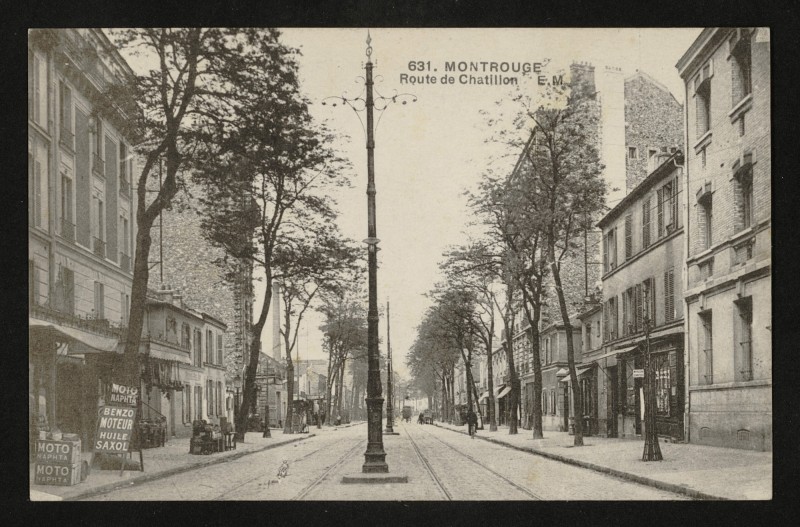Carte postale ancienne Route de Chatillon à Malakoff