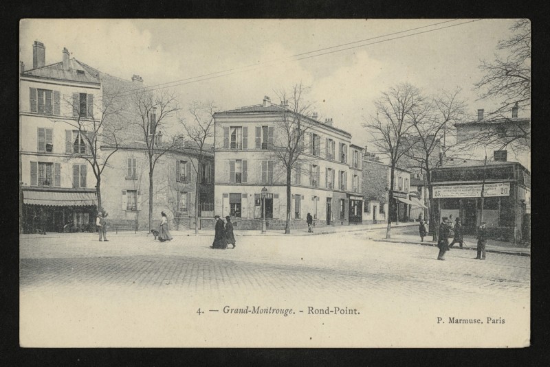 Carte postale ancienne Rond-Point à Montrouge