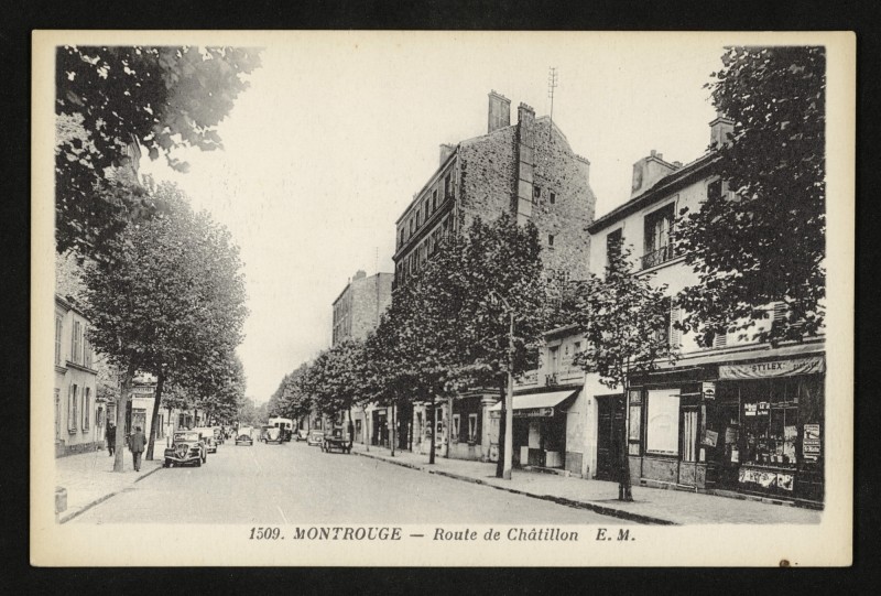 Carte postale ancienne Route de Châtillon à Malakoff