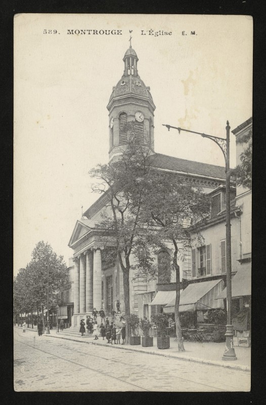 Carte postale ancienne L'Eglise à Montrouge