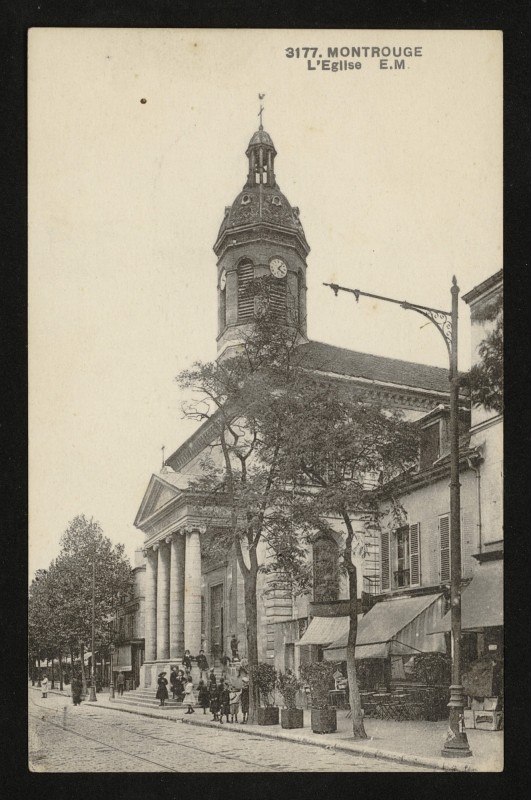 Carte postale ancienne l'Eglise à Montrouge