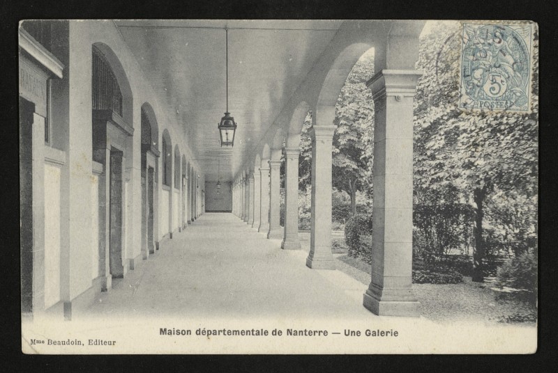 Carte postale ancienne Maison départementale de Nanterre - Une Galerie à Nanterre
