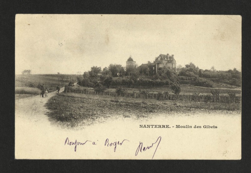 Carte postale ancienne Moulin des Gibets à Nanterre