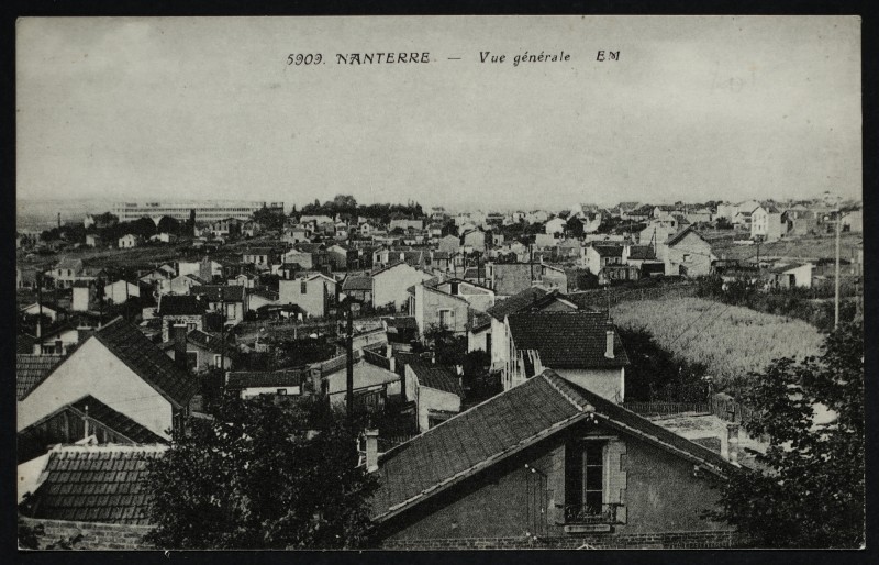 Carte postale ancienne Vue générale à Nanterre