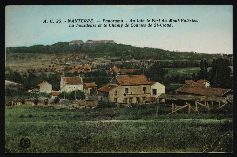 Carte postale ancienne Panorama vers le Mont-Valérien à Nanterre