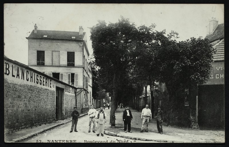 Carte postale ancienne Le boulevard du Nord à Nanterre