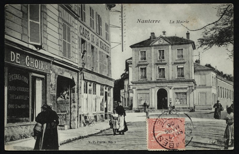Carte postale ancienne La Mairie à Nanterre