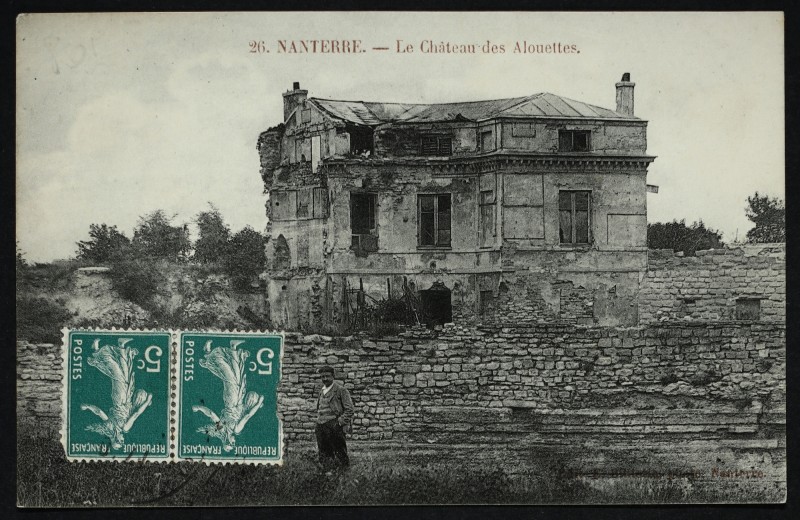 Carte postale ancienne Le Château des Alouettes à Nanterre