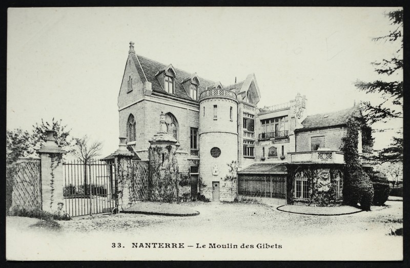 Carte postale ancienne Le Moulin des Gibets à Nanterre