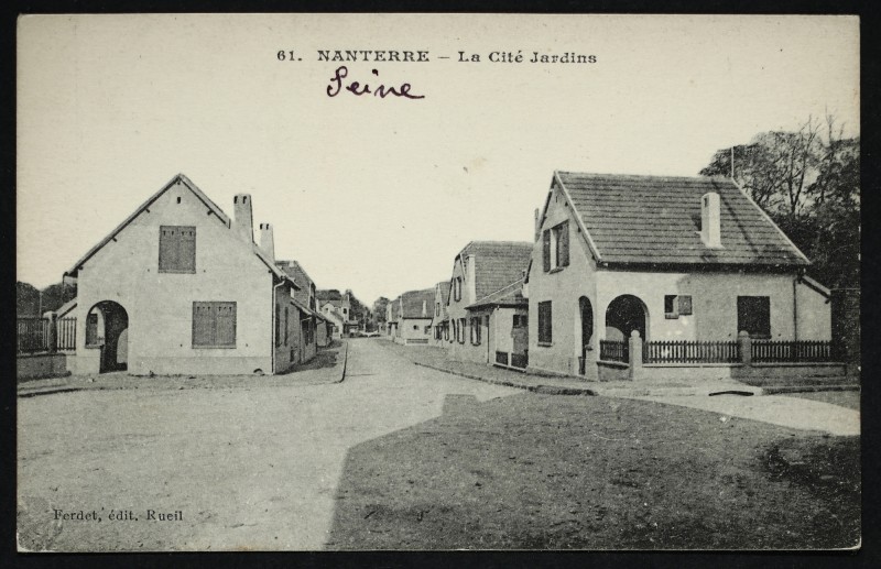 Carte postale ancienne La cité-jardin à Nanterre