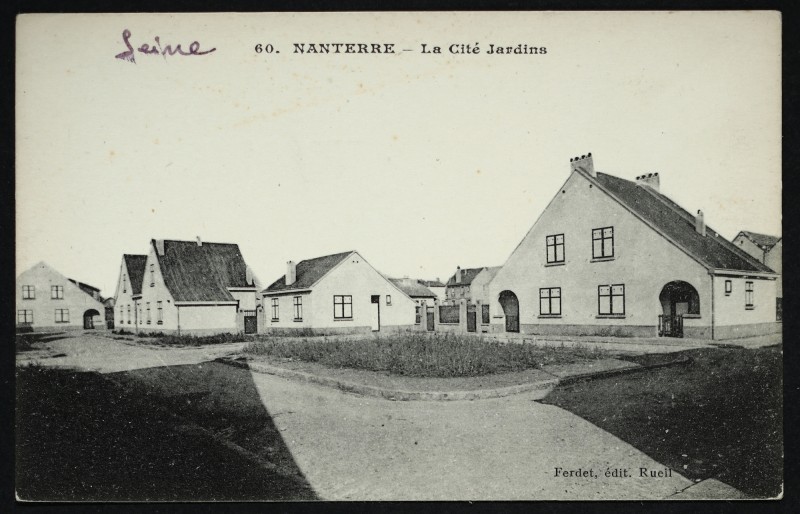 Carte postale ancienne La cité-jardin à Nanterre