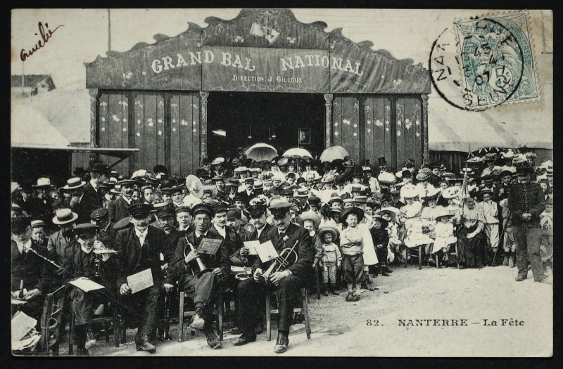 Carte postale ancienne La fête à Nanterre