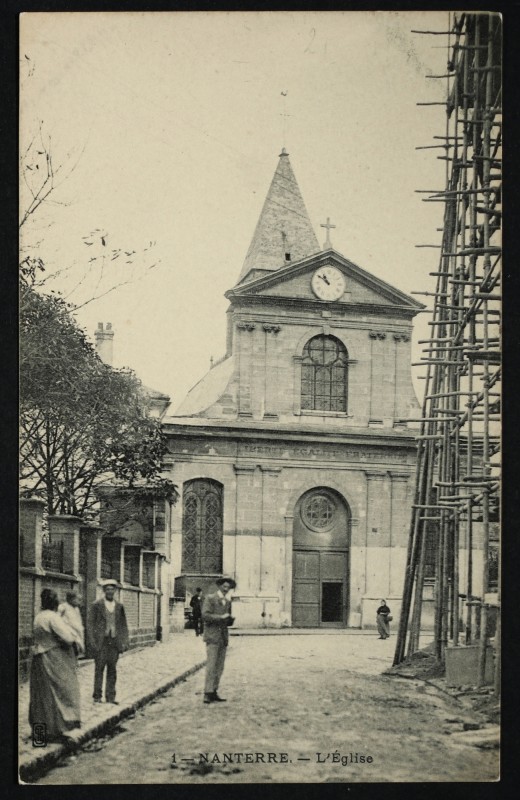 Carte postale ancienne L'église à Nanterre