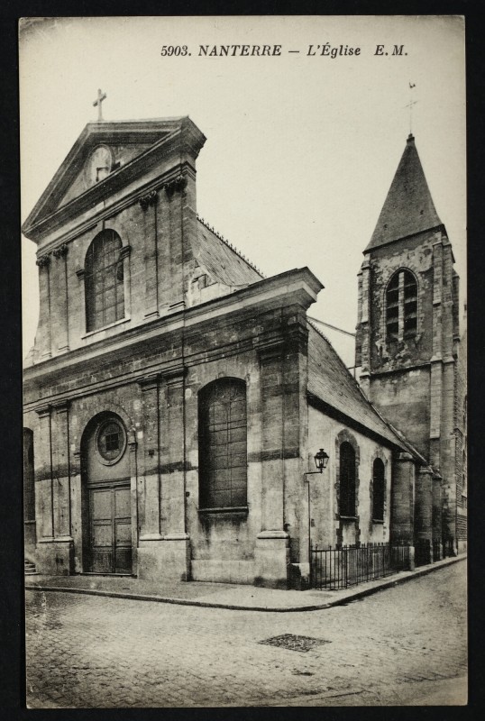 Carte postale ancienne L'église à Nanterre