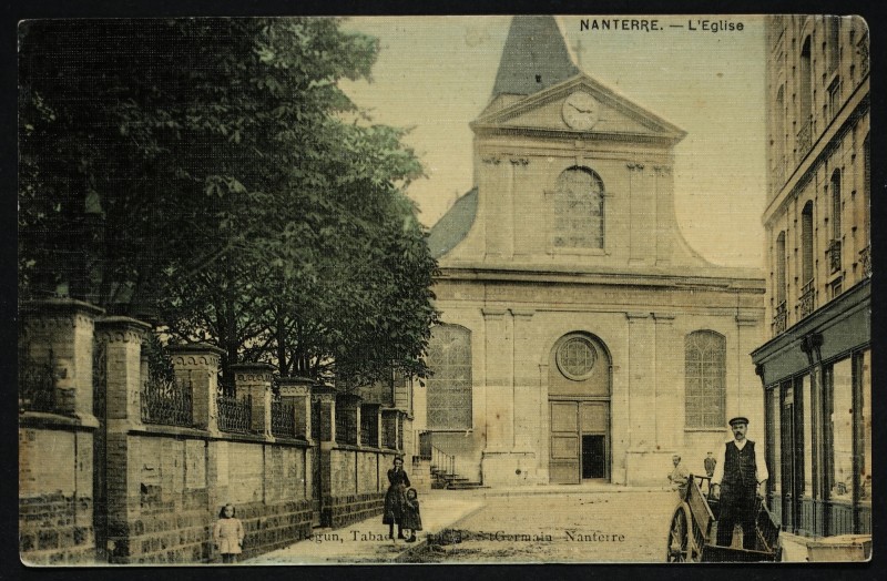 Carte postale ancienne L'église à Nanterre
