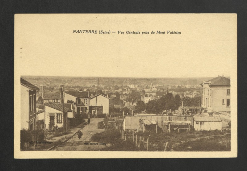 Carte postale ancienne Vue générale prise du Mont-Valérien à Nanterre