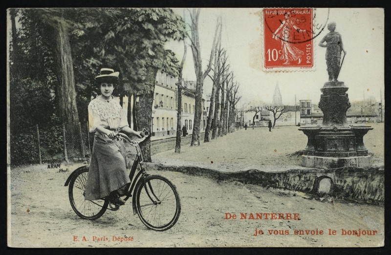 Carte postale ancienne Carte  "De Nanterre, je vous envoie le bonjour" à Nanterre