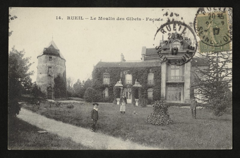 Carte postale ancienne Le Moulin des Gibets - Façade à Nanterre
