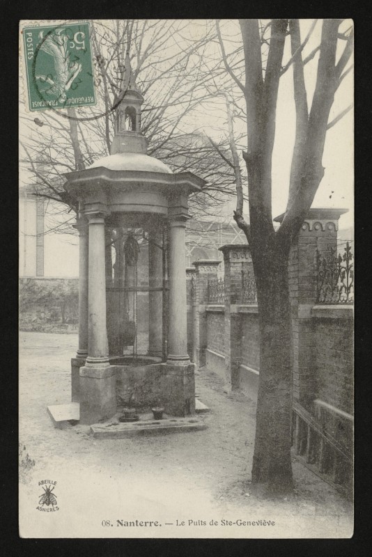 Carte postale ancienne Le Puits de Ste-Geneviève à Nanterre