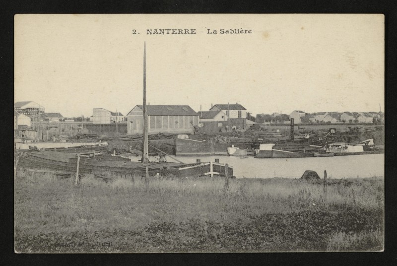 Carte postale ancienne La sablière à Nanterre