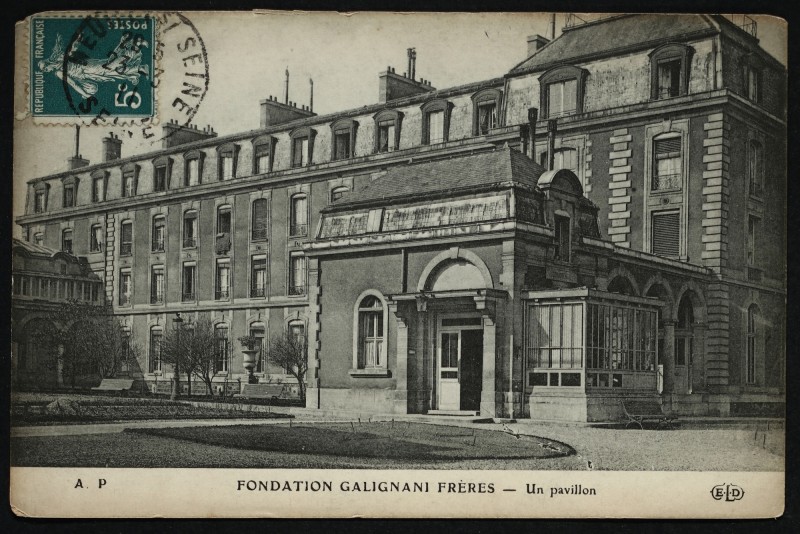 Carte postale ancienne Fondation Galignani Frères - Un pavillon à Neuilly-sur-Seine