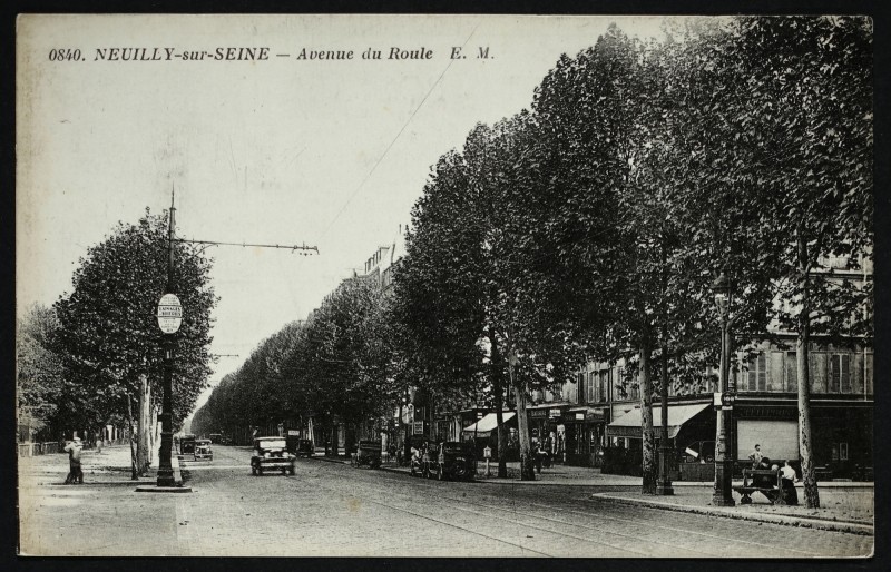 Carte postale ancienne L'Avenue du Roule à Neuilly-sur-Seine