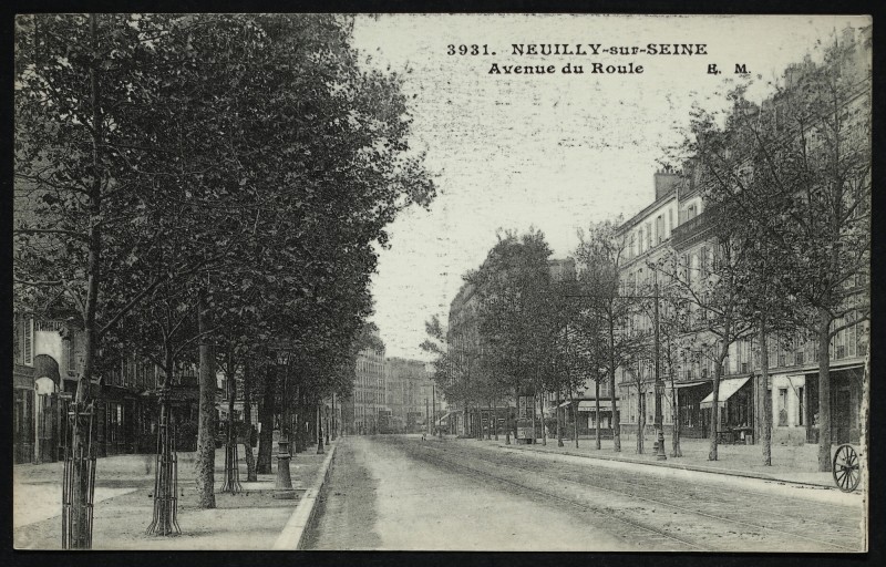 Carte postale ancienne Avenue du Roule à Neuilly-sur-Seine