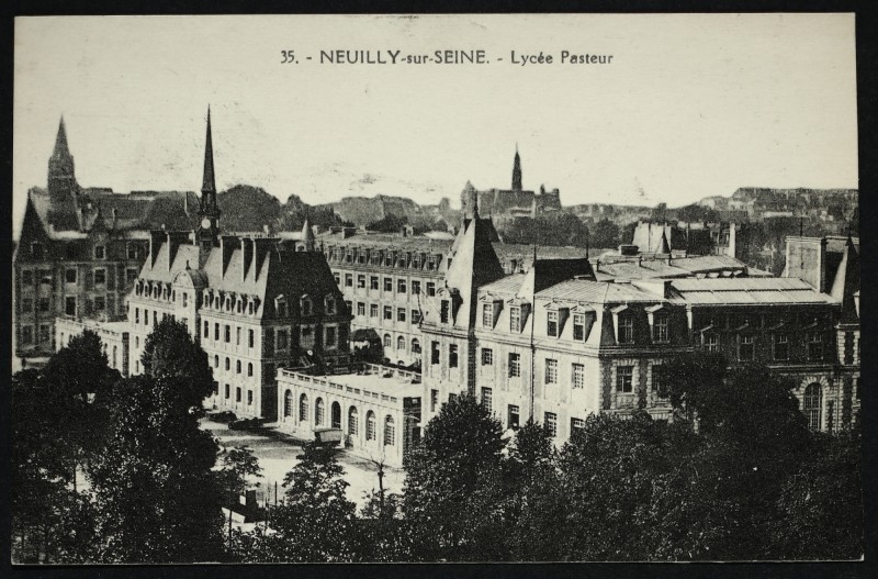 Carte postale ancienne Lycée Pasteur à Neuilly-sur-Seine