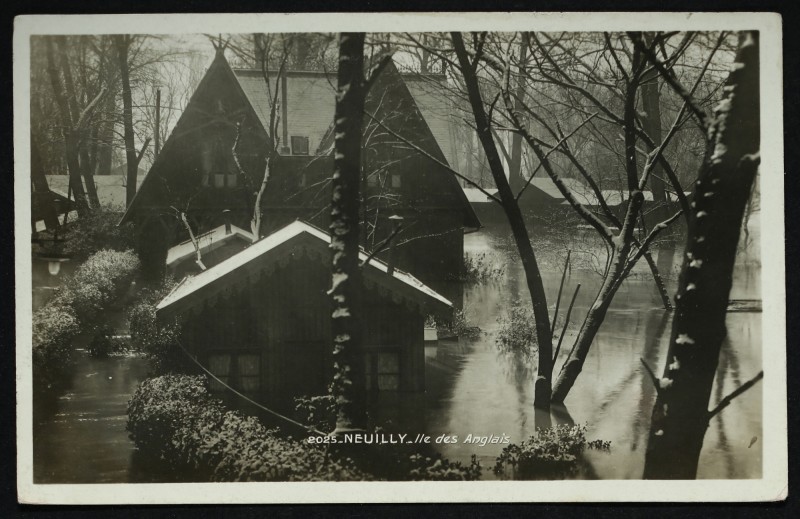 Carte postale ancienne Ile des Anglais à Neuilly-sur-Seine