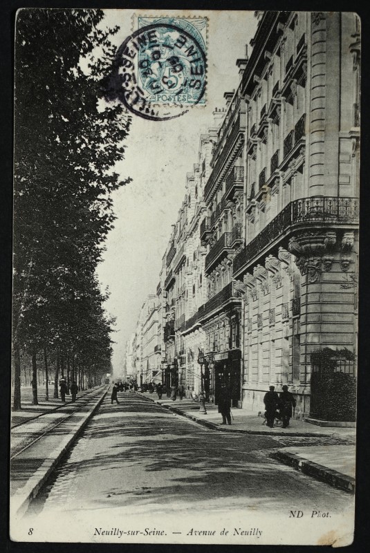 Carte postale ancienne Avenue de Neuilly à Neuilly-sur-Seine