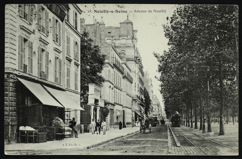 Carte postale ancienne Avenue de Neuilly à Neuilly-sur-Seine