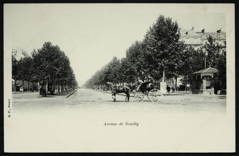 Carte postale ancienne Avenue de Neuilly à Neuilly-sur-Seine